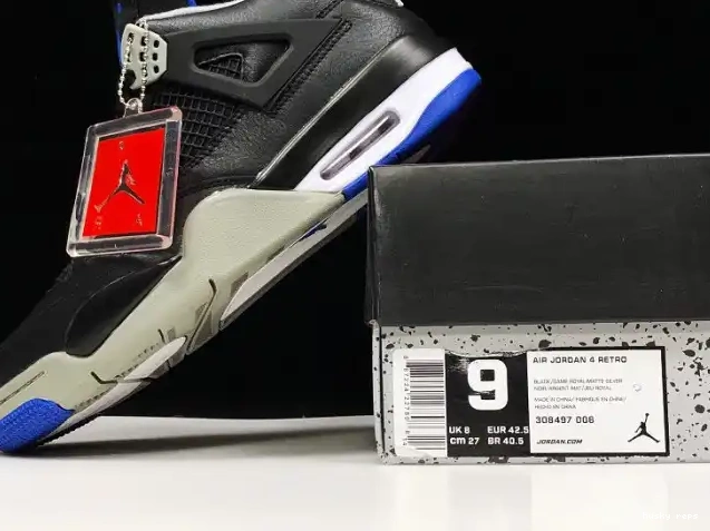 Rep Husky Retro Jordan Motorsports Alternate 308497-006 Air 4 0421